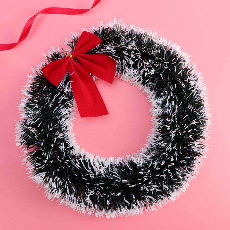 Collectible India Christmas Wreath Wall Bowknot Hanging Decoration for Xmas