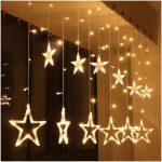Purple Tree Decorative Star Curtain LED Lights