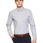 Raymond Men's Plain Slim Fit Formal Shirt
