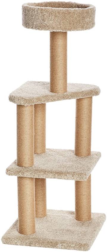 AmazonBasics Cat Activity Tree with Scratching Posts, Large