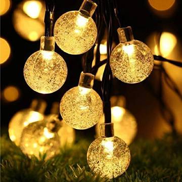 PESCA 25 LED Crystal Bubble Ball String Fairy Lights for Christmas Decoration