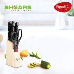 Pigeon by Stove Kraft Kitchen Knifes Set with Wooden Block