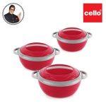 Cello Stainless Steel Hot n Fresh Casserole Set with Inner Steel