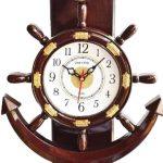 Click n ship Pendulum Plastic Wall Clock for Home