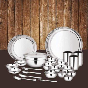 Shri & Sam High Grade Stainless Steel Dinner Set