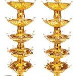 SNZIGHT 5 Layer Electric Diya LED Light For Home Temple