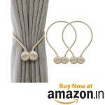 HASTHIP Polyester Solid Curtain Tiebacks, Medium, Beige