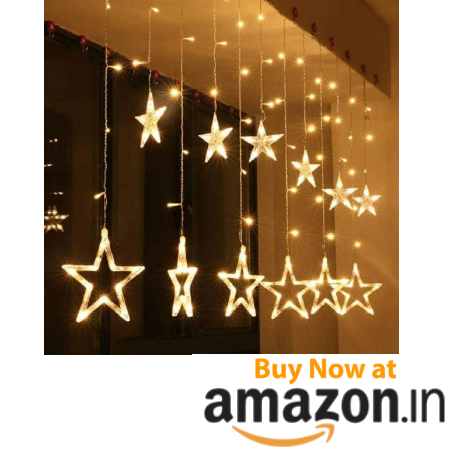 Lexton Star Curtain Light For Indoor & Outdoor Decorations