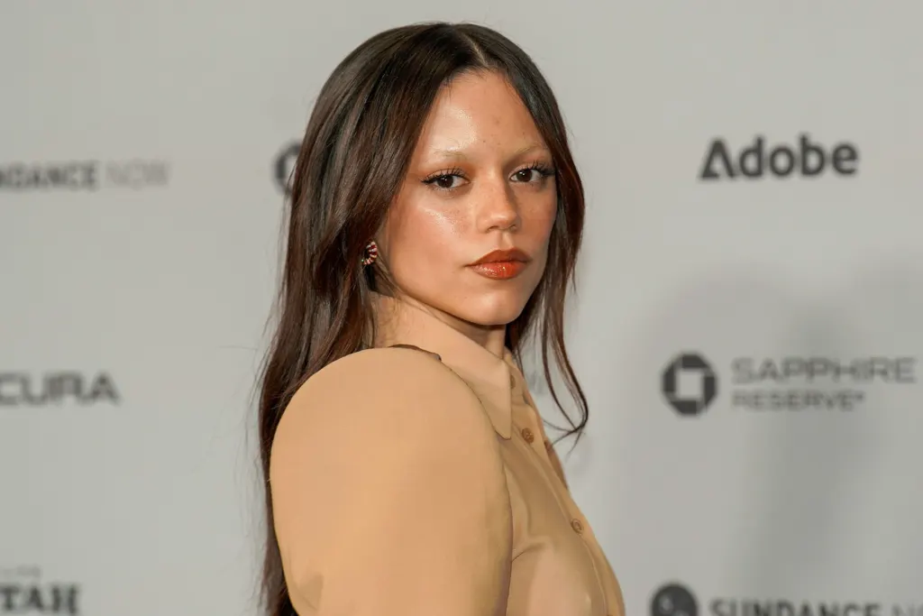 Jenna Ortega at the premiere of The Gallerist at the 2026 Sundance Film Festival