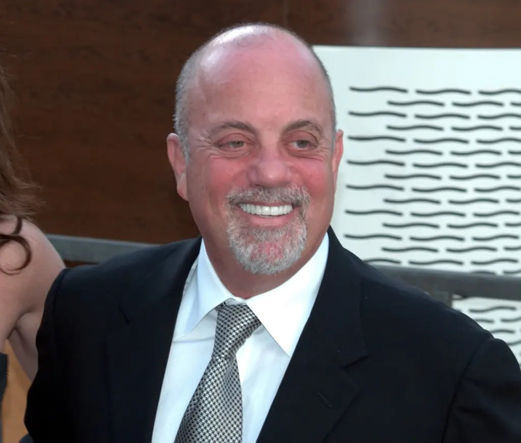 Billy Joel in a dark suit at the Metropolitan Opera season premiere in New York City in September 2009