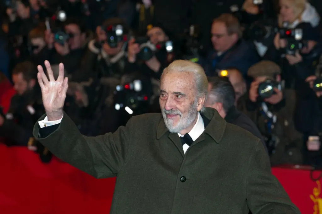Christopher Lee at the opening of the 62nd Berlin International Film Festival in February 2012