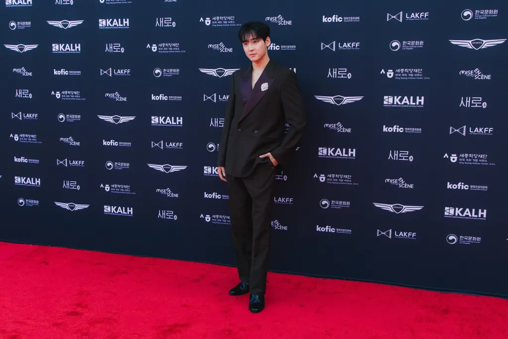 Singer Kevin Woo, one of the Saja Boys singing voices on Soda Pop, at the Los Angeles Korean Film Festival in 2026