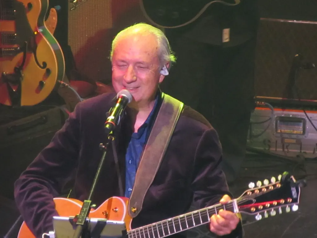 Michael Nesmith performing on stage during the Monkees' 2012 tour