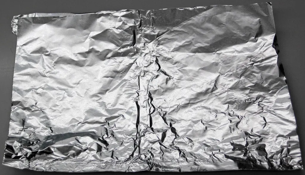 Crumpled aluminum foil
