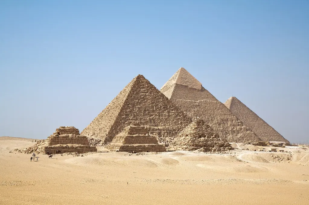 The pyramids of Giza in Egypt