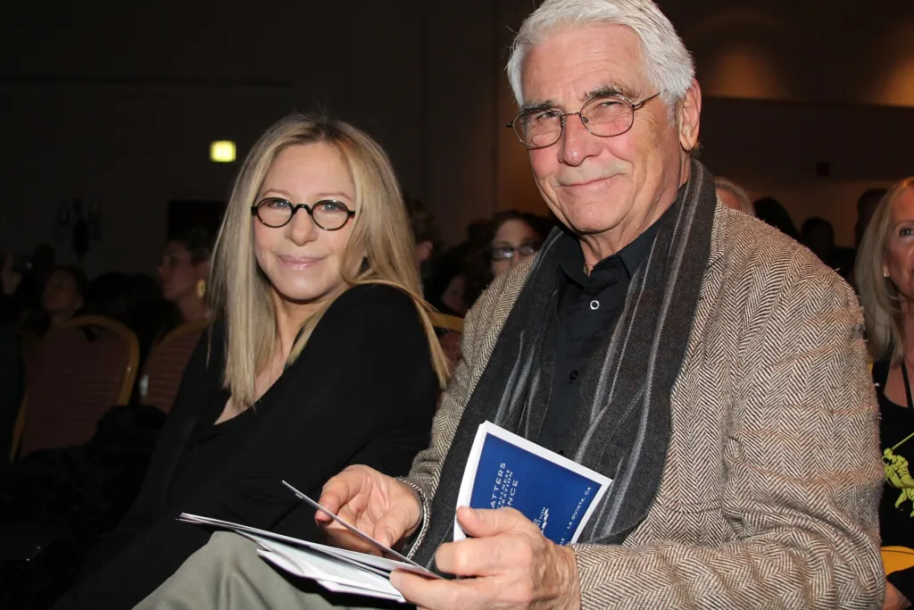 Barbra Streisand and her husband James Brolin at a health conference in La Quinta, California, in January 2013
