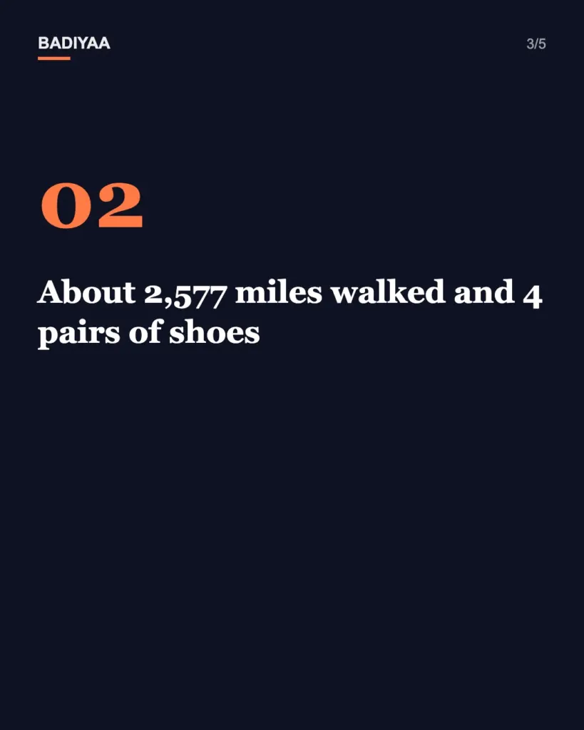 Slide 3 of 5: Bronx man Chantz Rivera reaches Sacramento after walking about 2,577 miles from New York since May