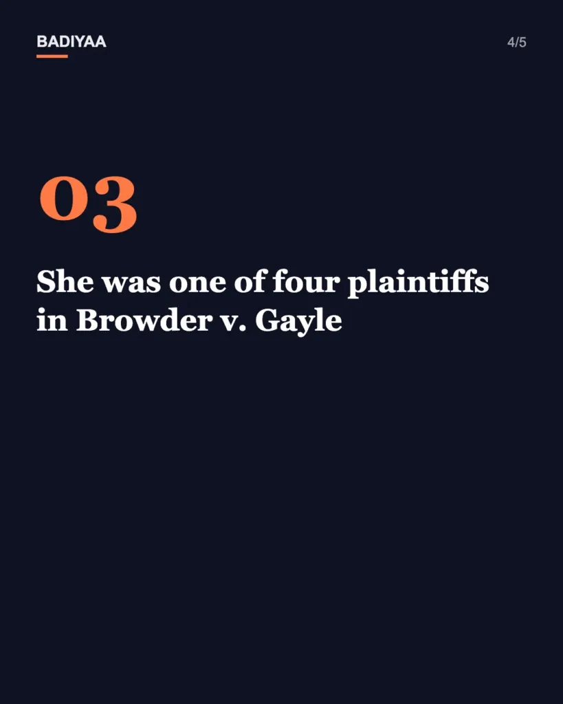 Slide 4 of 5: Claudette Colvin refused her Montgomery bus seat 274 days before Rosa Parks, then helped win in court