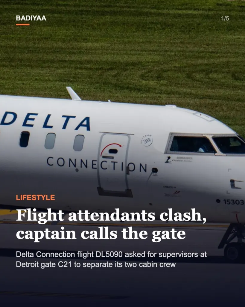 Slide 1 of 5: Captain asks for supervisors at Detroit gate after flight attendants clash on Delta Connection jet