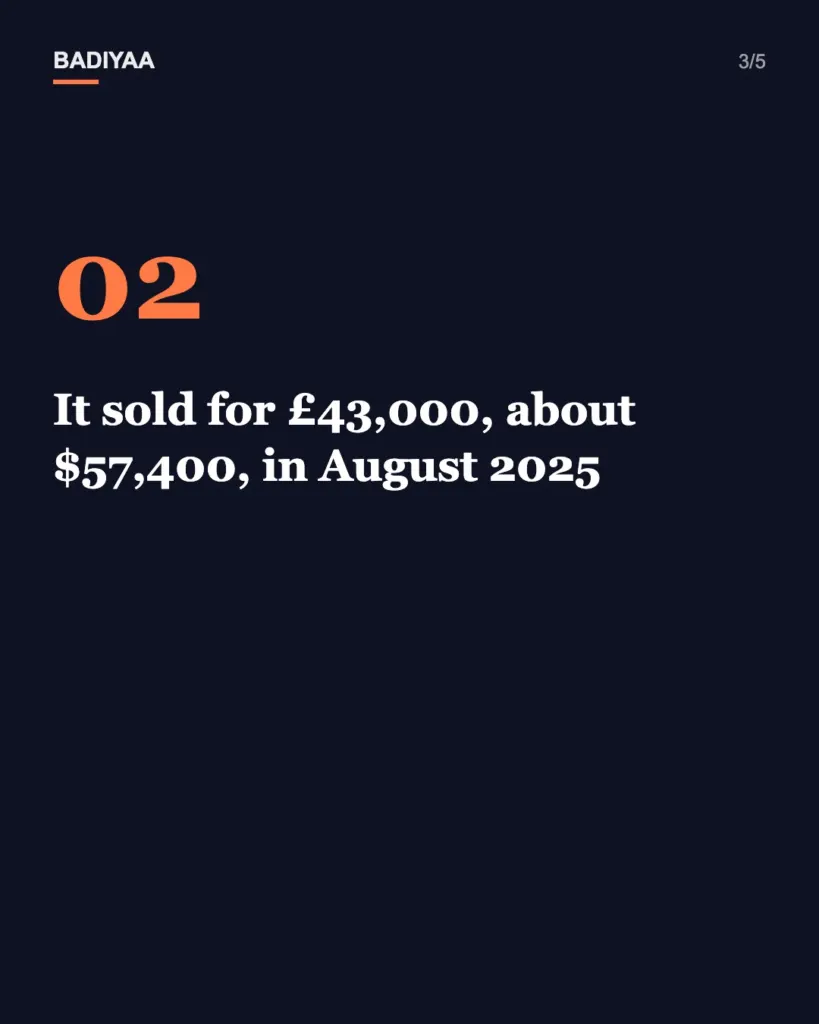 Slide 3 of 5: A 1937 Hobbit first edition from a Bristol house clearance sold for £43,000 in 2025, about $57,400