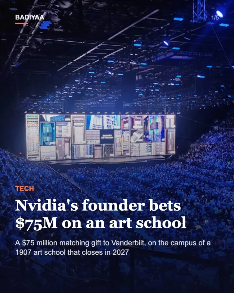Slide 1 of 5: Why Nvidia’s Jensen Huang put $75 million into a Vanderbilt art college in San Francisco