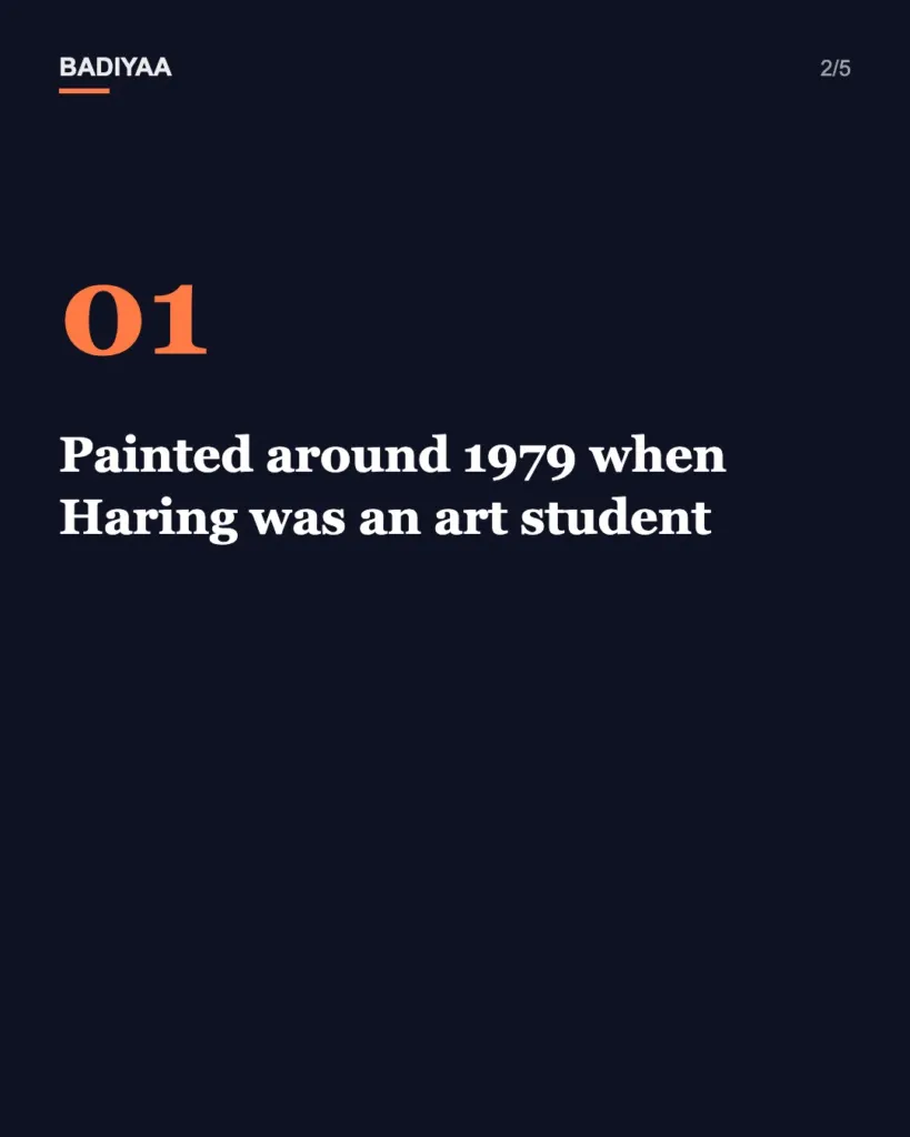 Slide 2 of 5: Tribeca loft with a student-era Keith Haring mural asks $25 million, up from $6.5 million in 2021