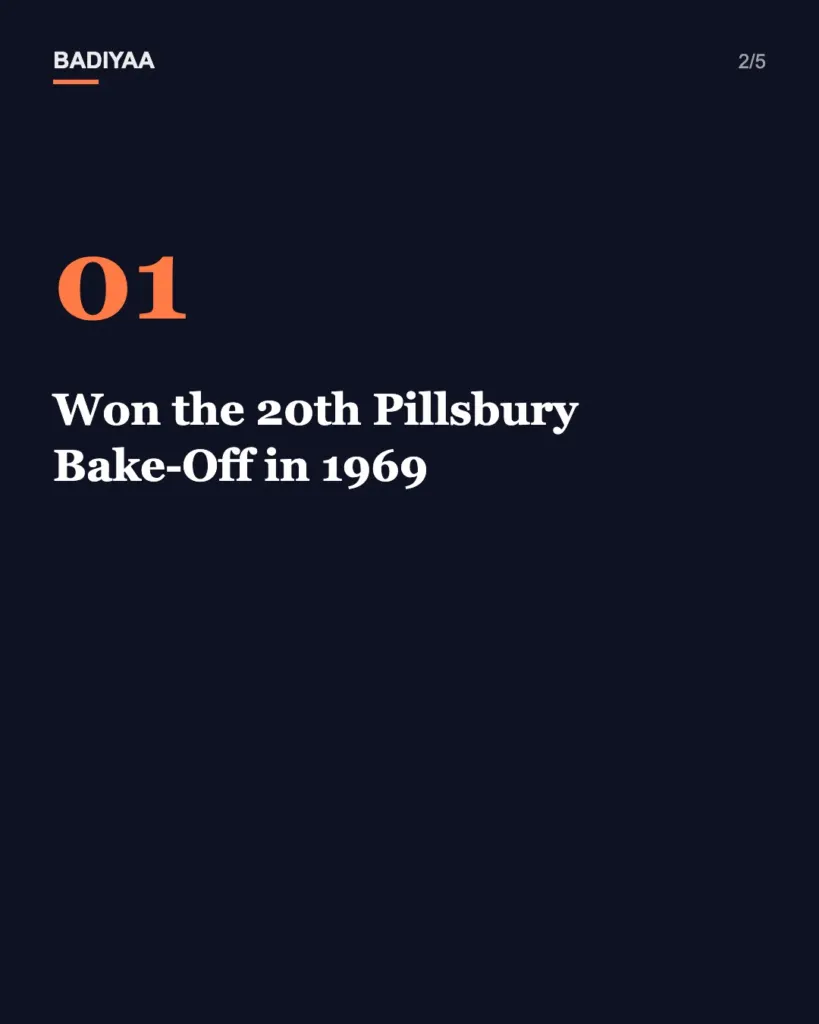 Slide 2 of 5: Edna Walker’s 1969 Pillsbury Bake-Off marshmallow puffs are trending again; the recipe has barely changed