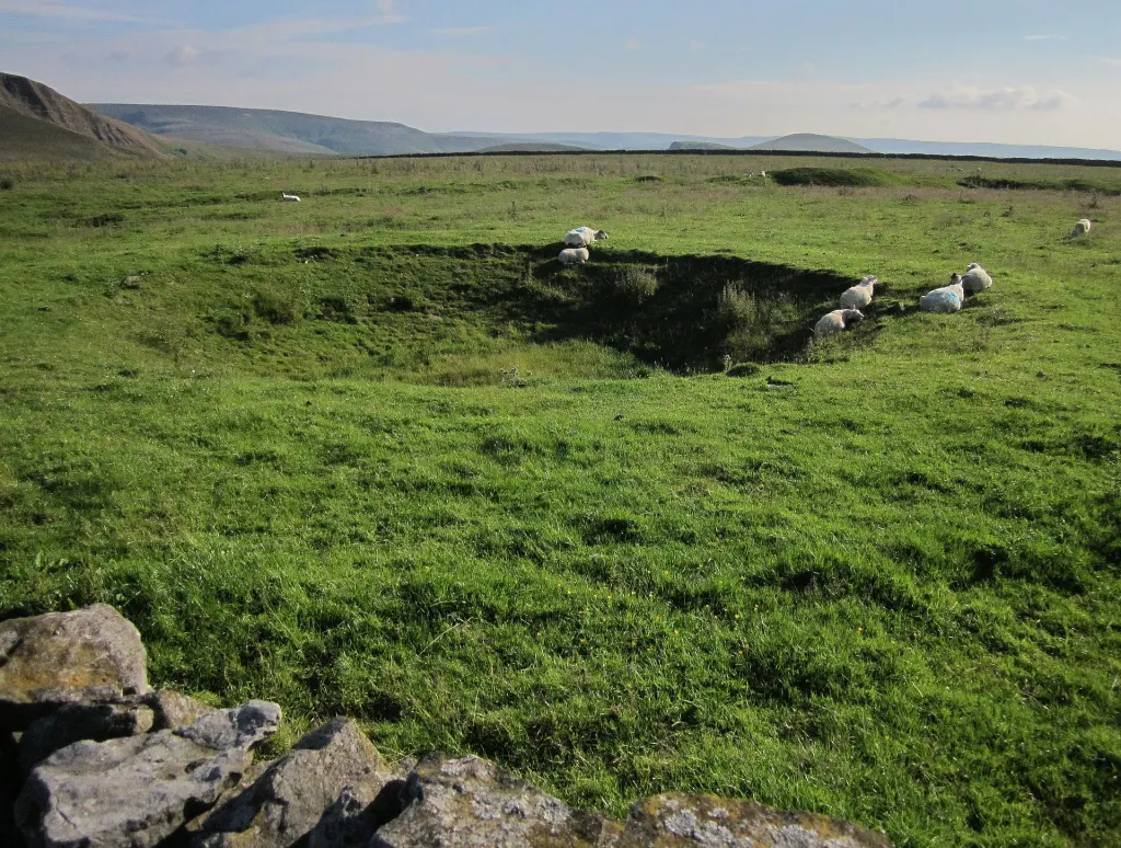 An old lead mine shaft near Rowter Farm in the Peak District
