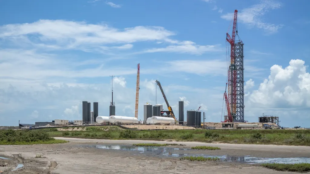 SpaceX's existing Starbase launch facility at Boca Chica, Texas, the company's first Starship site