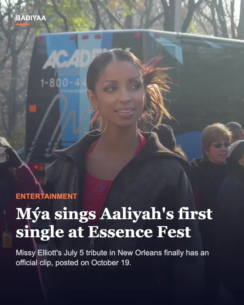 Slide 1 of 5: Mýa’s Back & Forth from Essence Fest’s New Orleans tribute to Aaliyah is now on YouTube