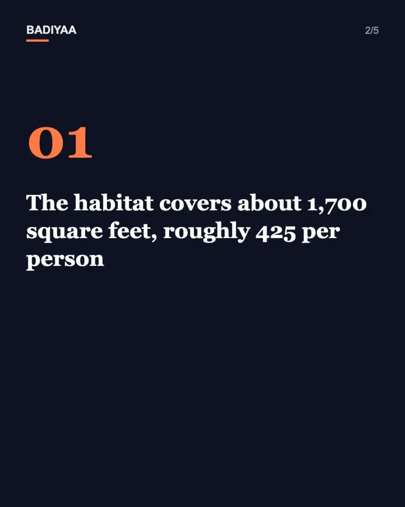 Slide 2 of 5: NASA’s second mock-Mars crew exits its Houston habitat Oct. 31; 4 volunteers, 378 days inside