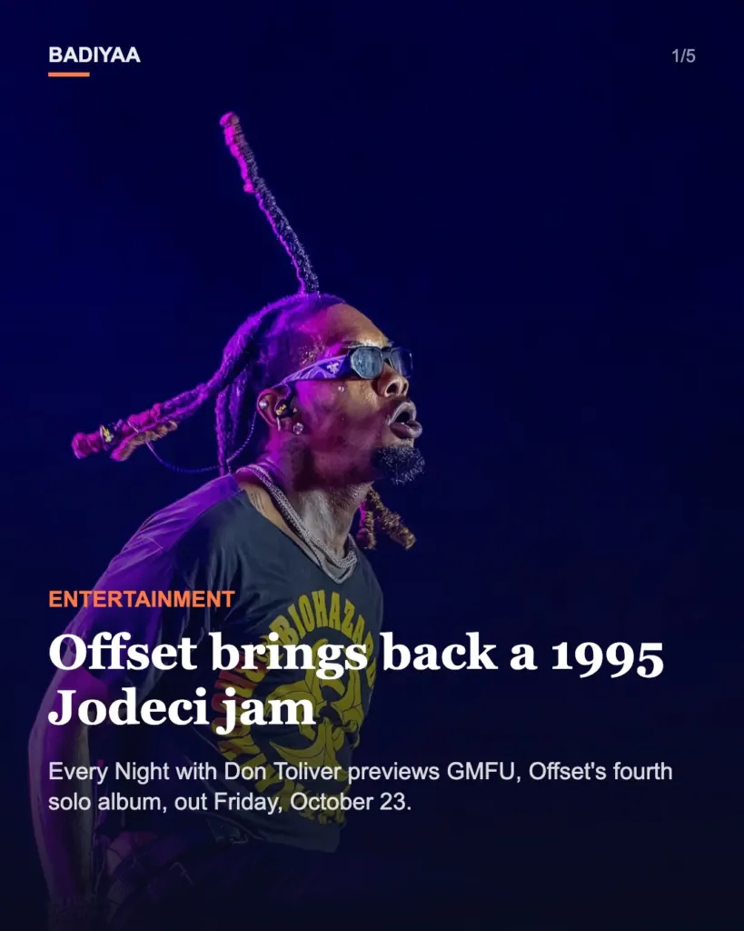Slide 1 of 5: Offset and Don Toliver flip Jodeci’s Freek’n You in Every Night video before GMFU arrives October 23