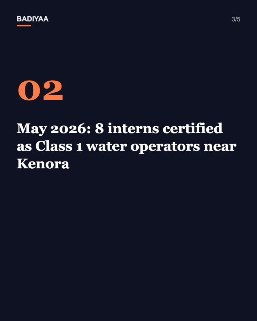 Slide 3 of 5: Four years after Reynolds and Lively’s $500,000 gift, Water First certifies eight Ontario water operators