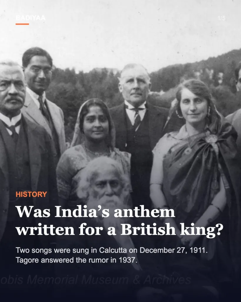Slide 1 of 5: Was India’s anthem written for King George V? Tagore’s 1937 letter and the 1911 records say no