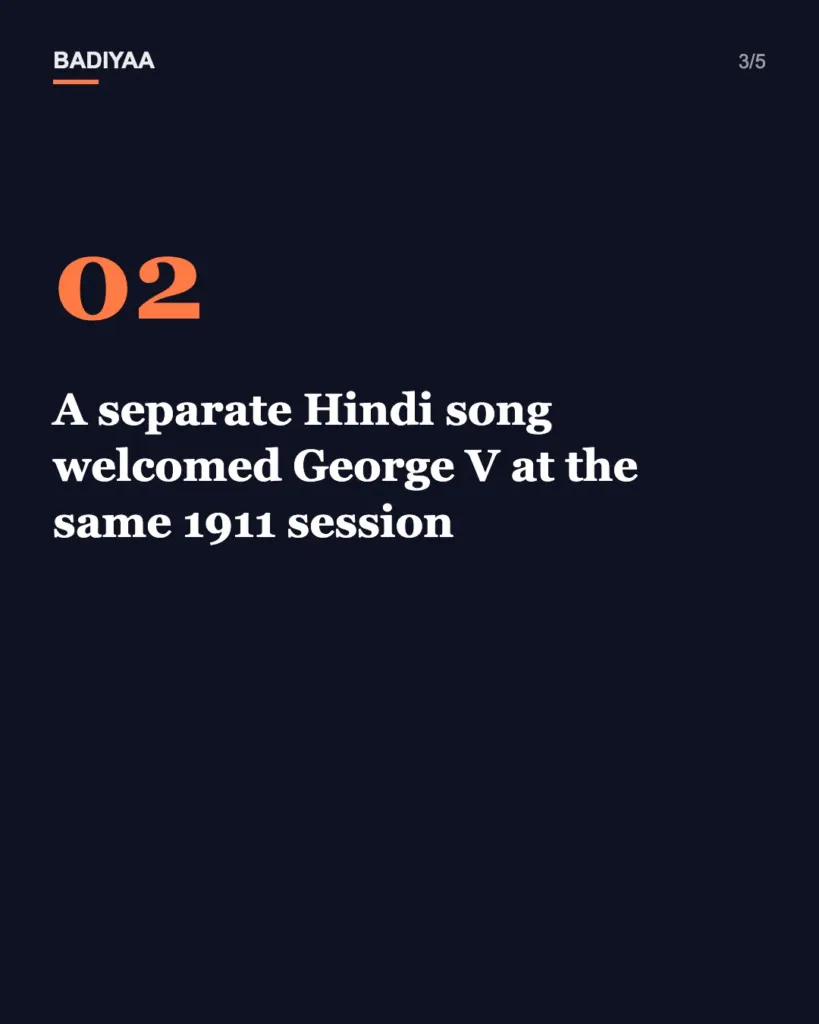 Slide 3 of 5: Was India’s anthem written for King George V? Tagore’s 1937 letter and the 1911 records say no