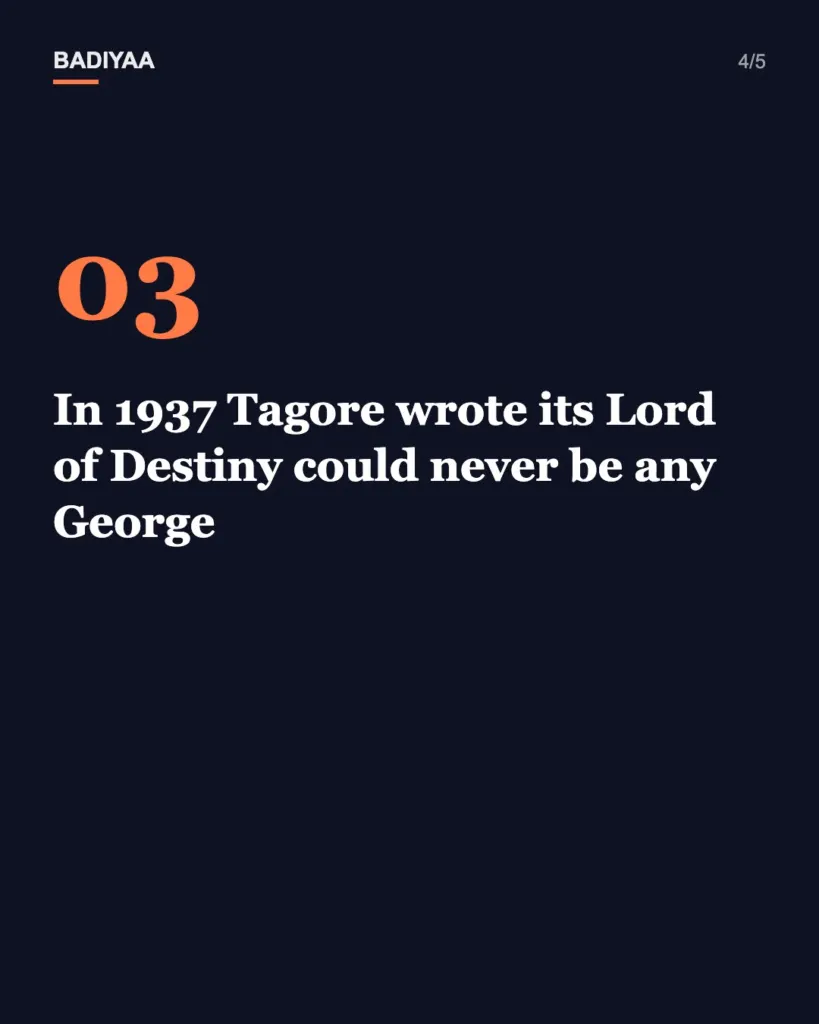 Slide 4 of 5: Was India’s anthem written for King George V? Tagore’s 1937 letter and the 1911 records say no