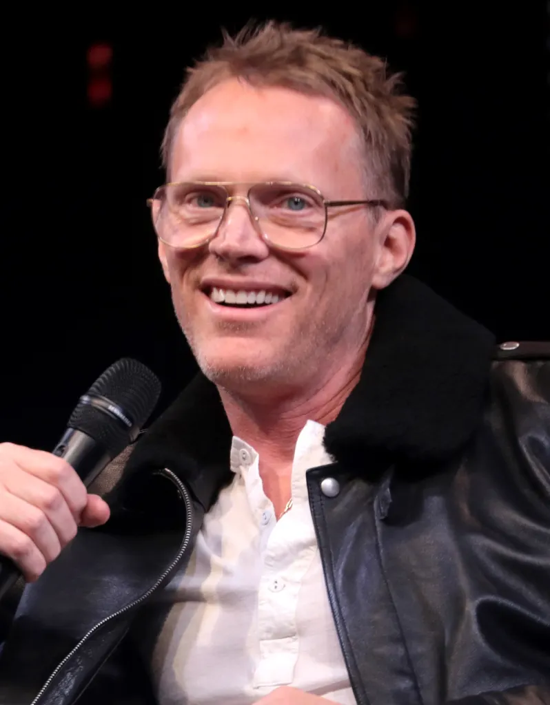 Paul Bettany speaking at an event in Phoenix, Arizona.