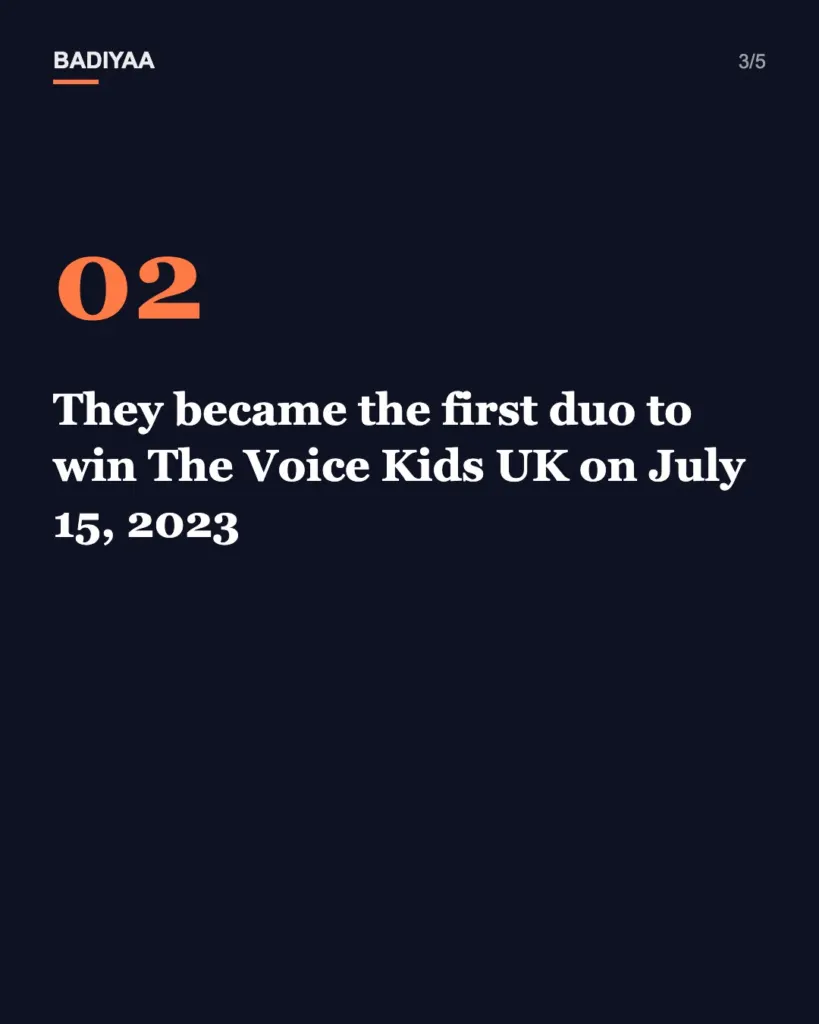 Slide 3 of 5: Twins’ three-turn Voice Kids UK audition from 2023 trends again while the show stays off air